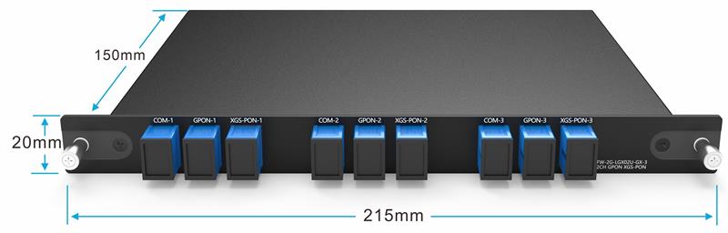2CH WDM GPON/XGS-PON 2CH WDM GPON/XGS-PON