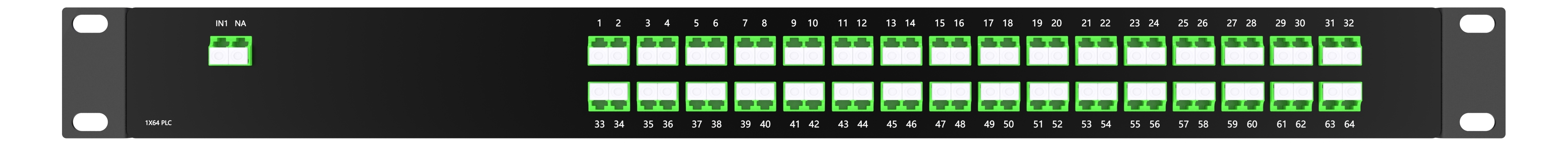 1*64 PLC LC/APC 1U Rack