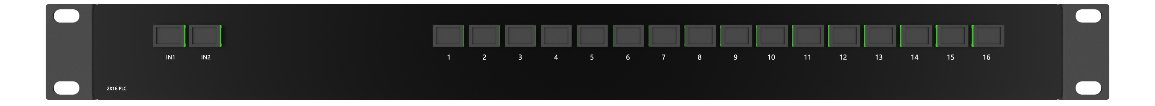 2*16 PLC SC/APC 1U Rack
