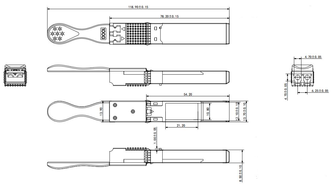 100G LR1 10km SFP-DD Optical Transceiver