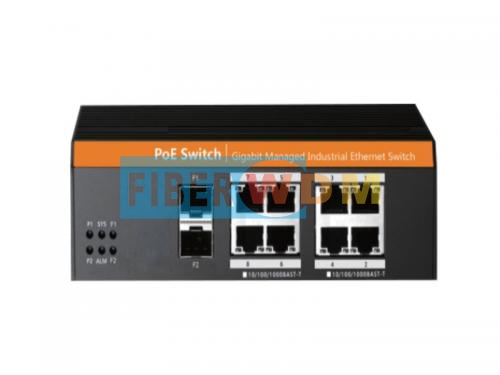  2-Optical 8-Electric Ethernet Gigabit Industrial Switch FW108GS-2F .
