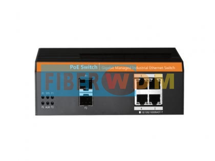  2-Optical 4-Electric POE Gigabit Industrial Switch  FW104GPS-2F .