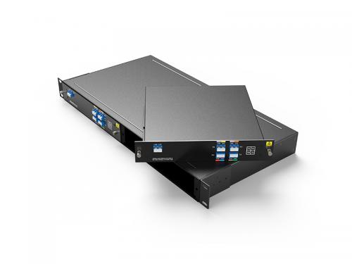  Single Fiber 4Channels(8waves) 1470-1610nm CWDM MUX/DEMUX , LC/UPC, Plug-in LGX Box and 2slot 1U Rack .