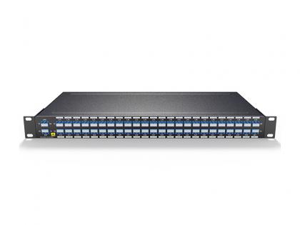  Dual Fiber 48CH C14-C61 50GHz DWDM MUX DEMUX, With EXP Port For Expanding H14-H61, LC/UPC, 1U Rack .