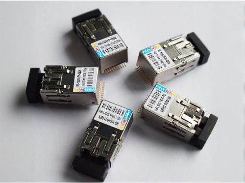  10G 1310nm 10KM Dual-Fiber Industrial-Grade 10PIN Surface-Mount Miniaturized Optical Transceiver .